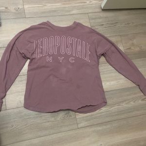Aeropostale dusty rose long sleeve pullover XS